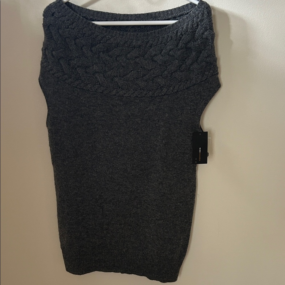 BCBGMaxAzria Charcoal Knit Vest